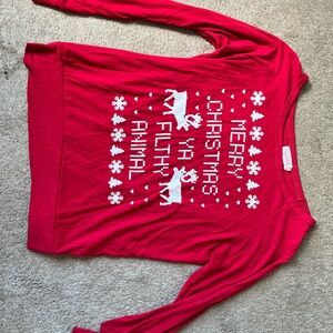 Red Christmas Long Sleeve Tee